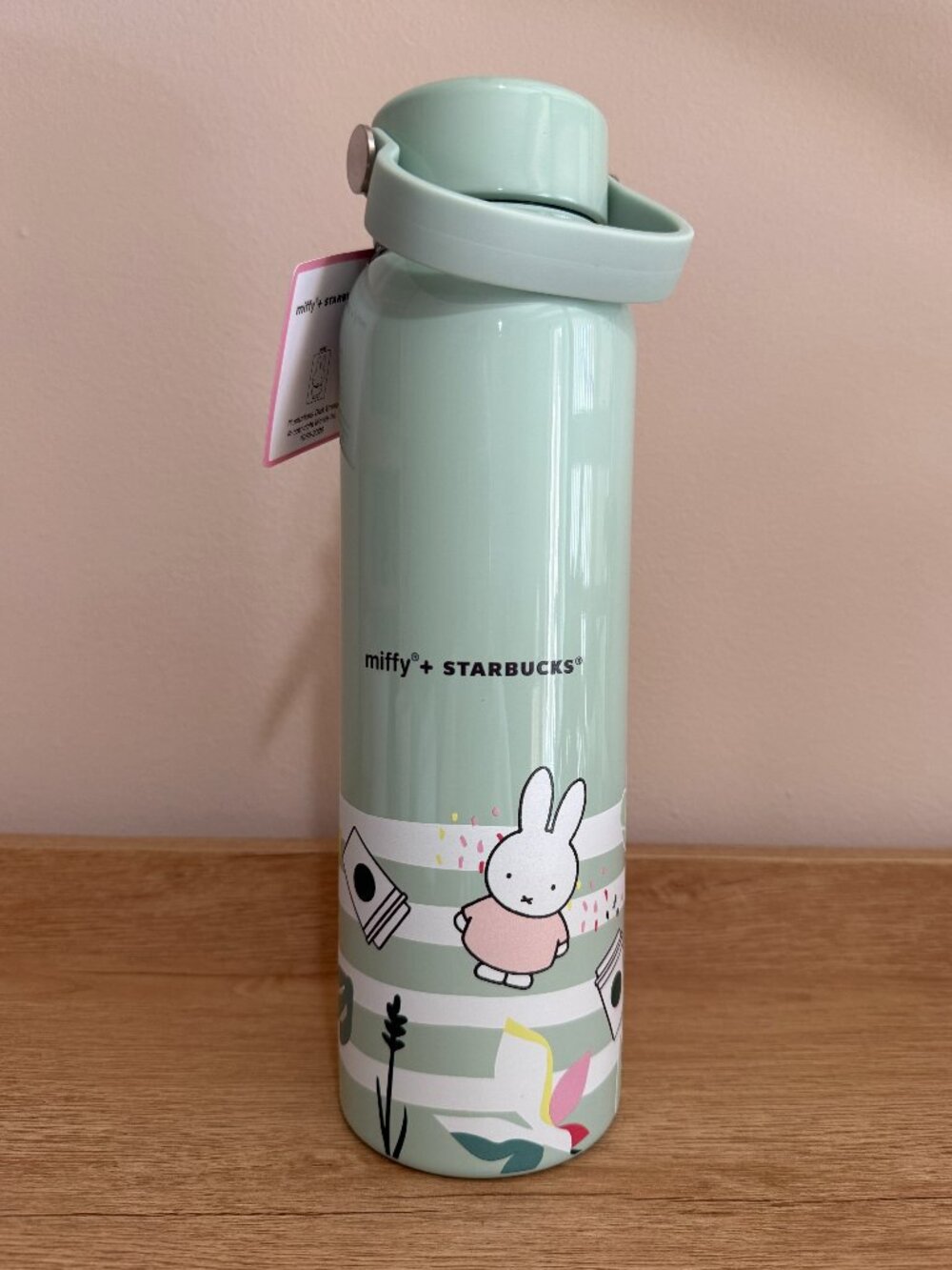 Starbucks x Miffy Stainless Water Bottle 2026 Collab Mint Green | 27 oz